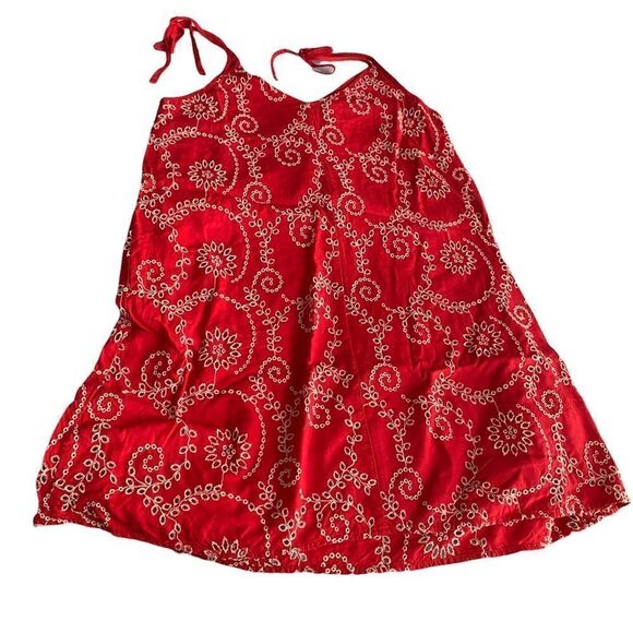 American Eagle Embroidered Tank, Red, Size XS - Picture 4 of 8